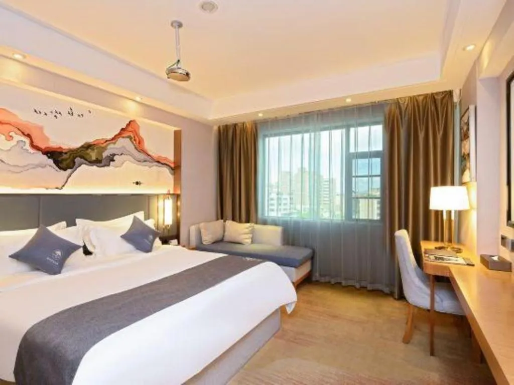 Bed in Green Tree Inn Zhuhai International Airport Huafa Shangdu