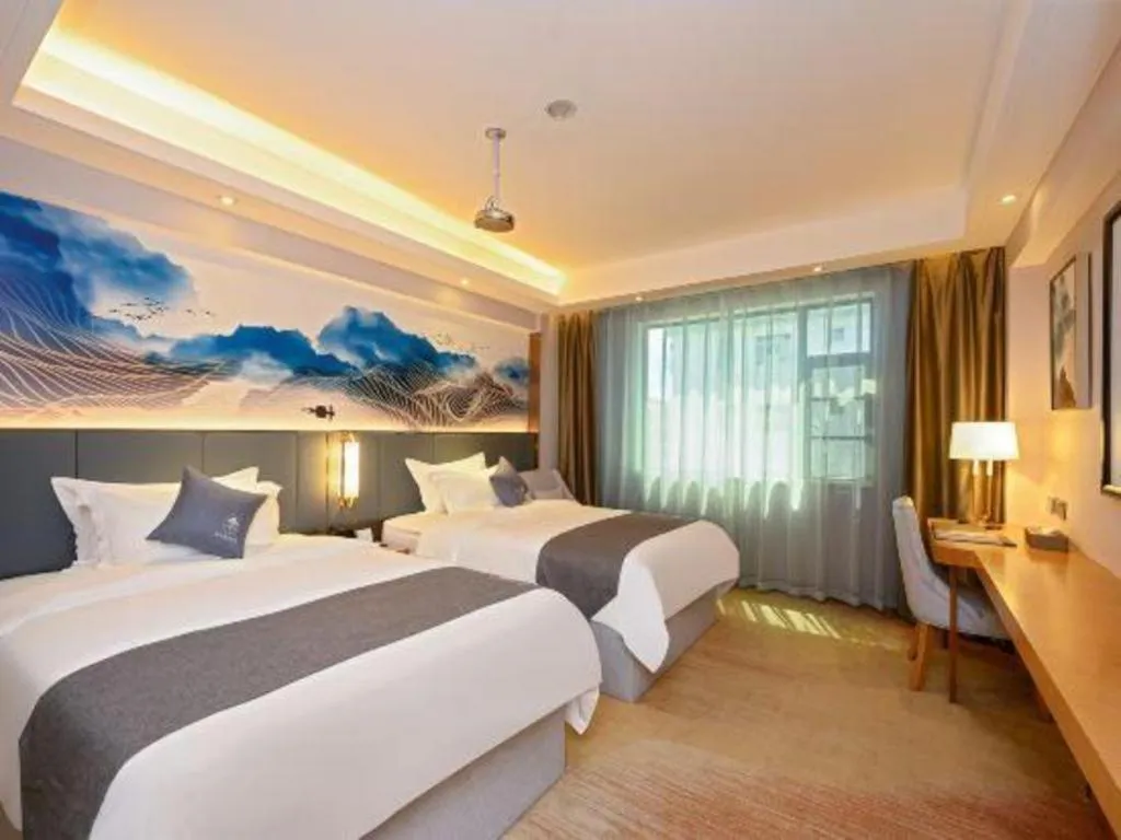 Bed in Green Tree Inn Zhuhai International Airport Huafa Shangdu