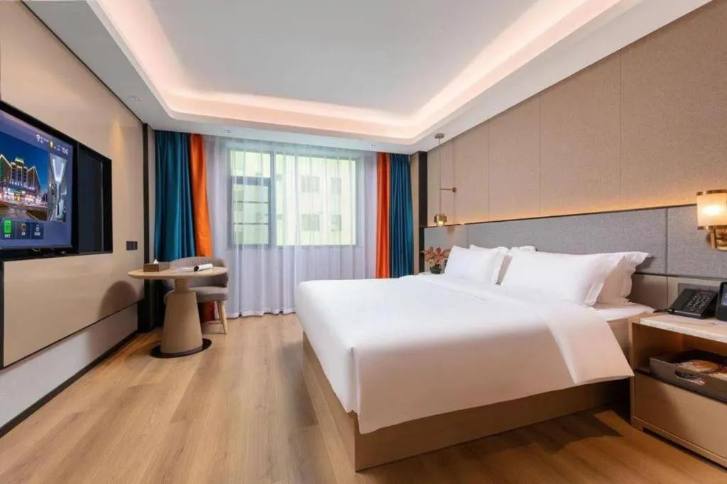 Bed in Green Tree Inn Zhuhai International Airport Huafa Shangdu
