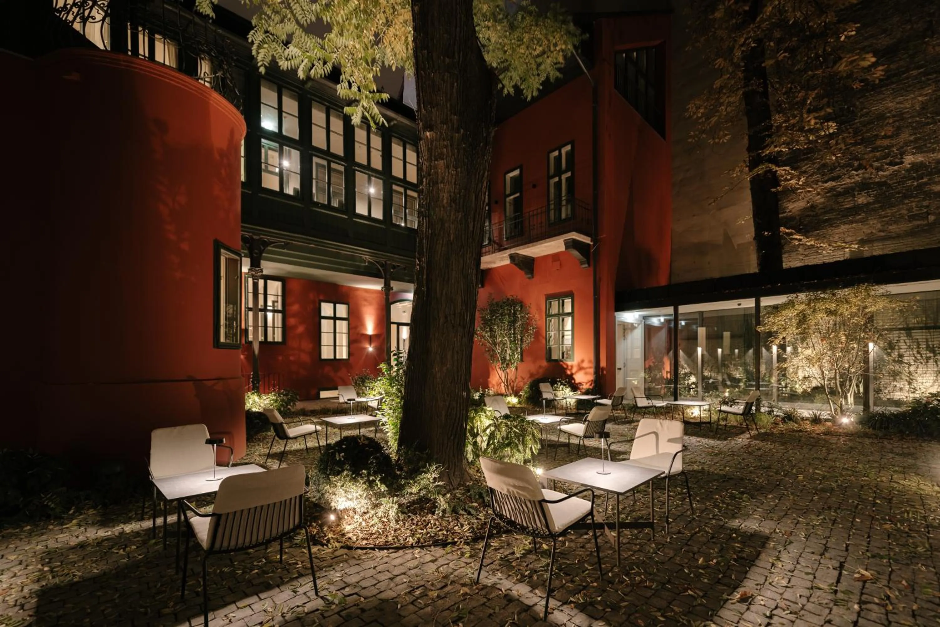Patio in BoHo Hotel Budapest - Small Luxury Hotels