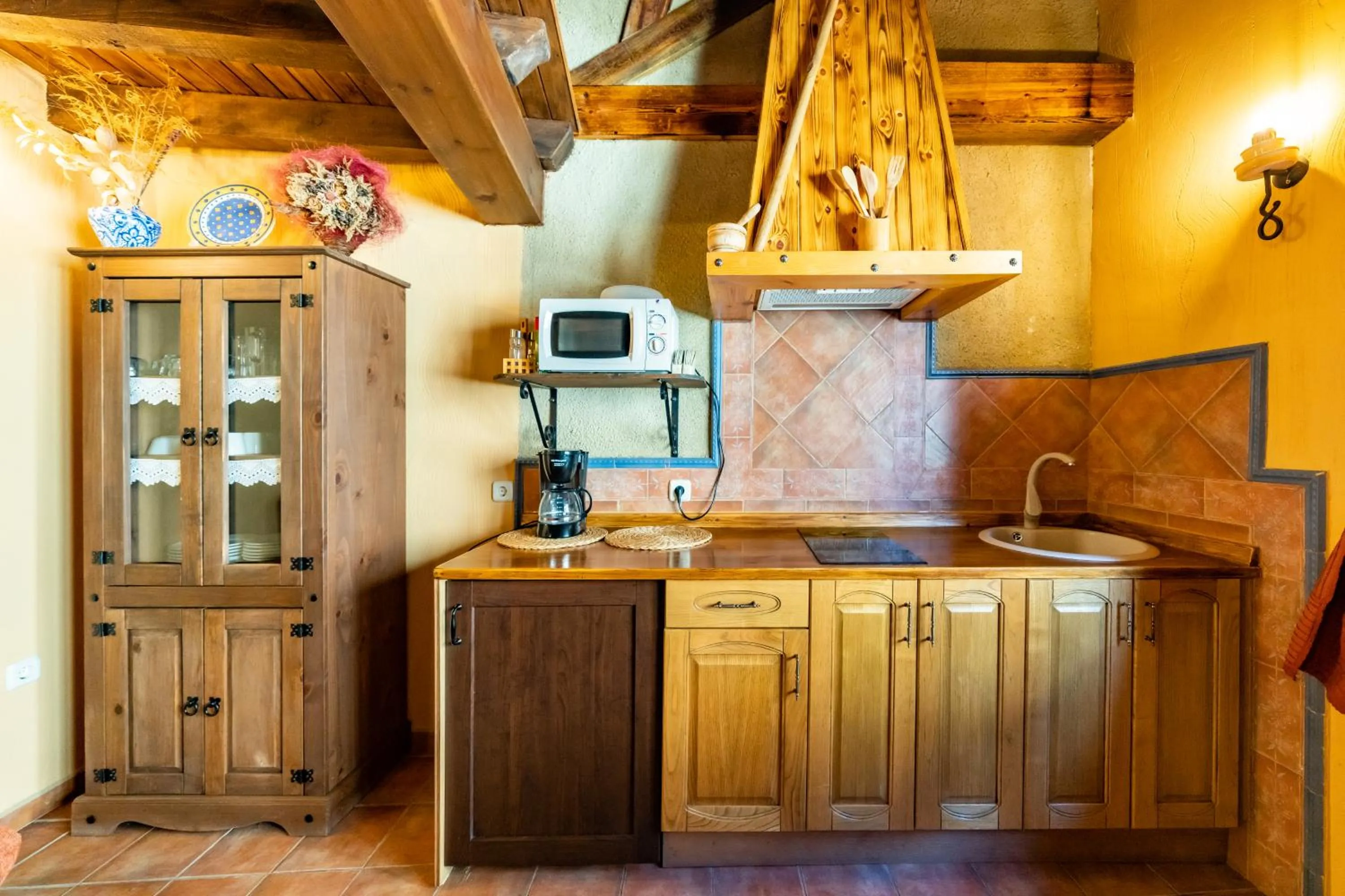 Kitchen or kitchenette in Posada El Aprisco Manjirón