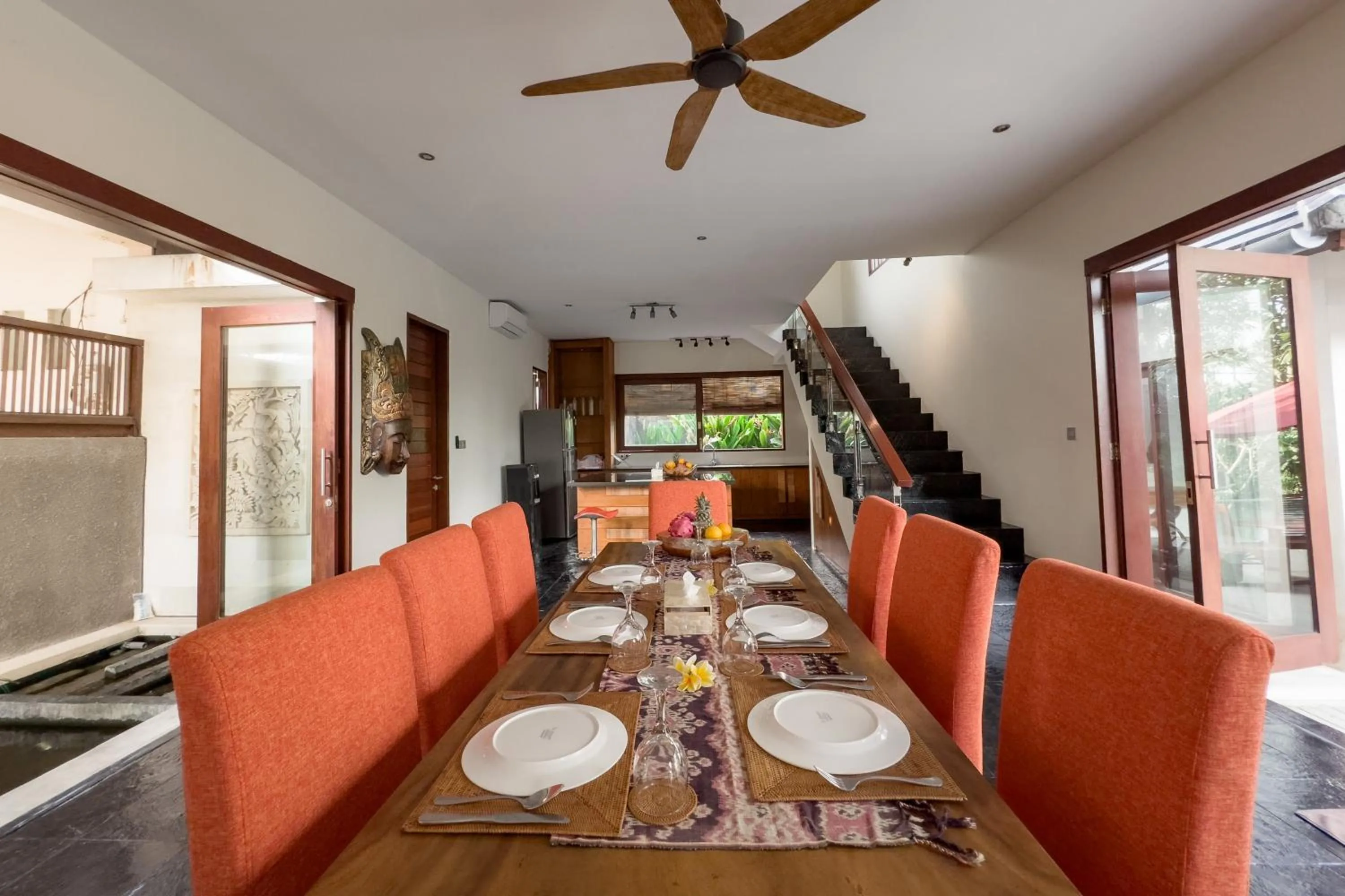 Dining area in Enchanting Canggu Villa