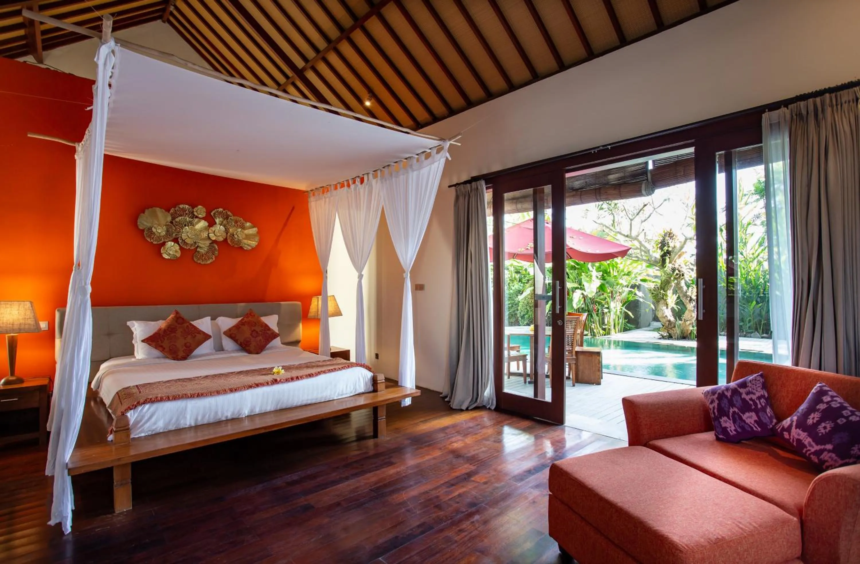 Bedroom, Bed in Enchanting Canggu Villa