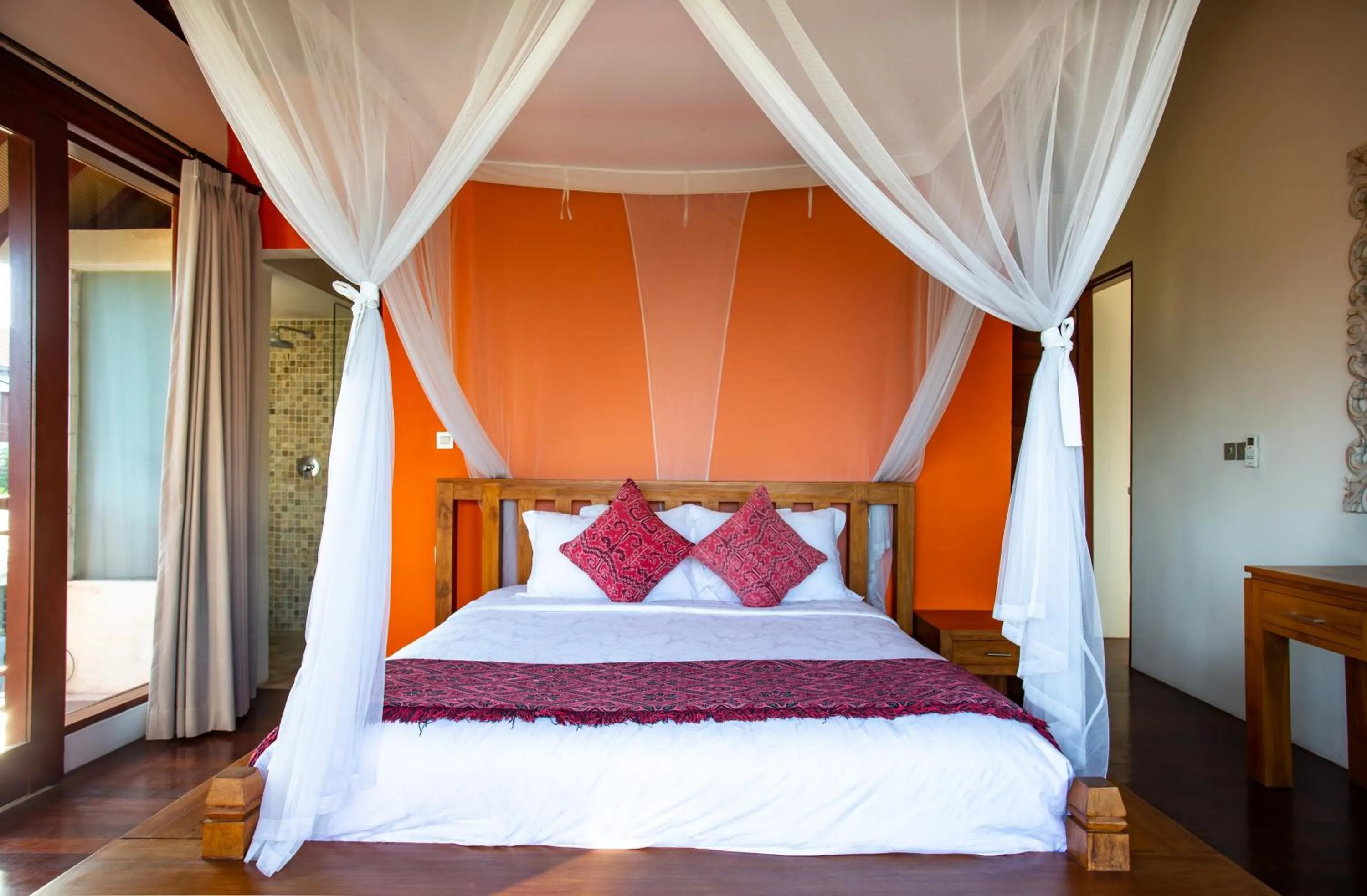 Bedroom, Bed in Enchanting Canggu Villa