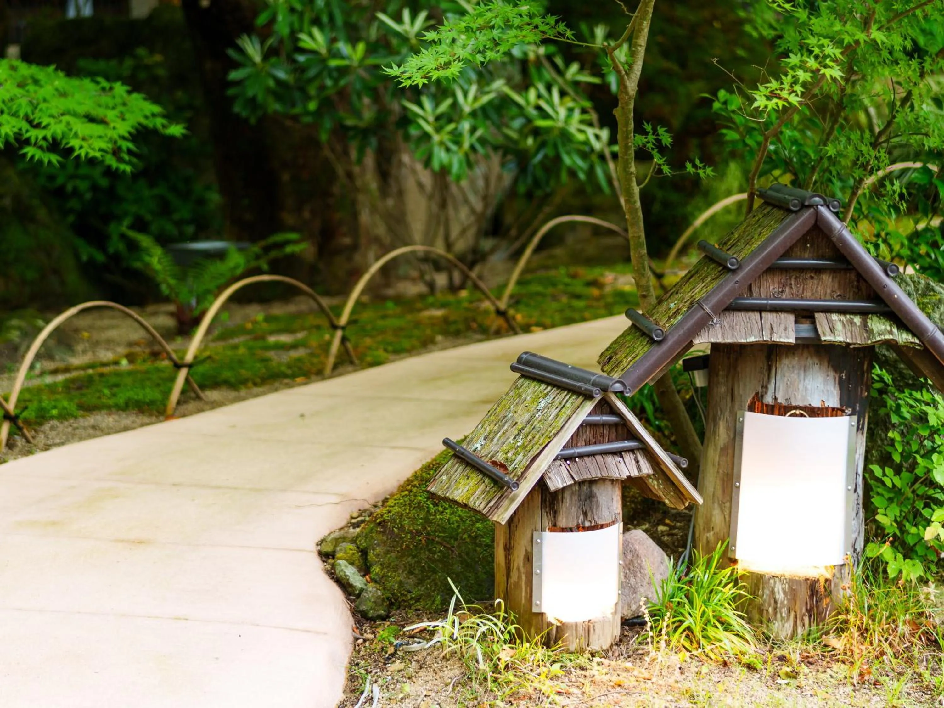 Area and facilities in Yufuin Rakuyu