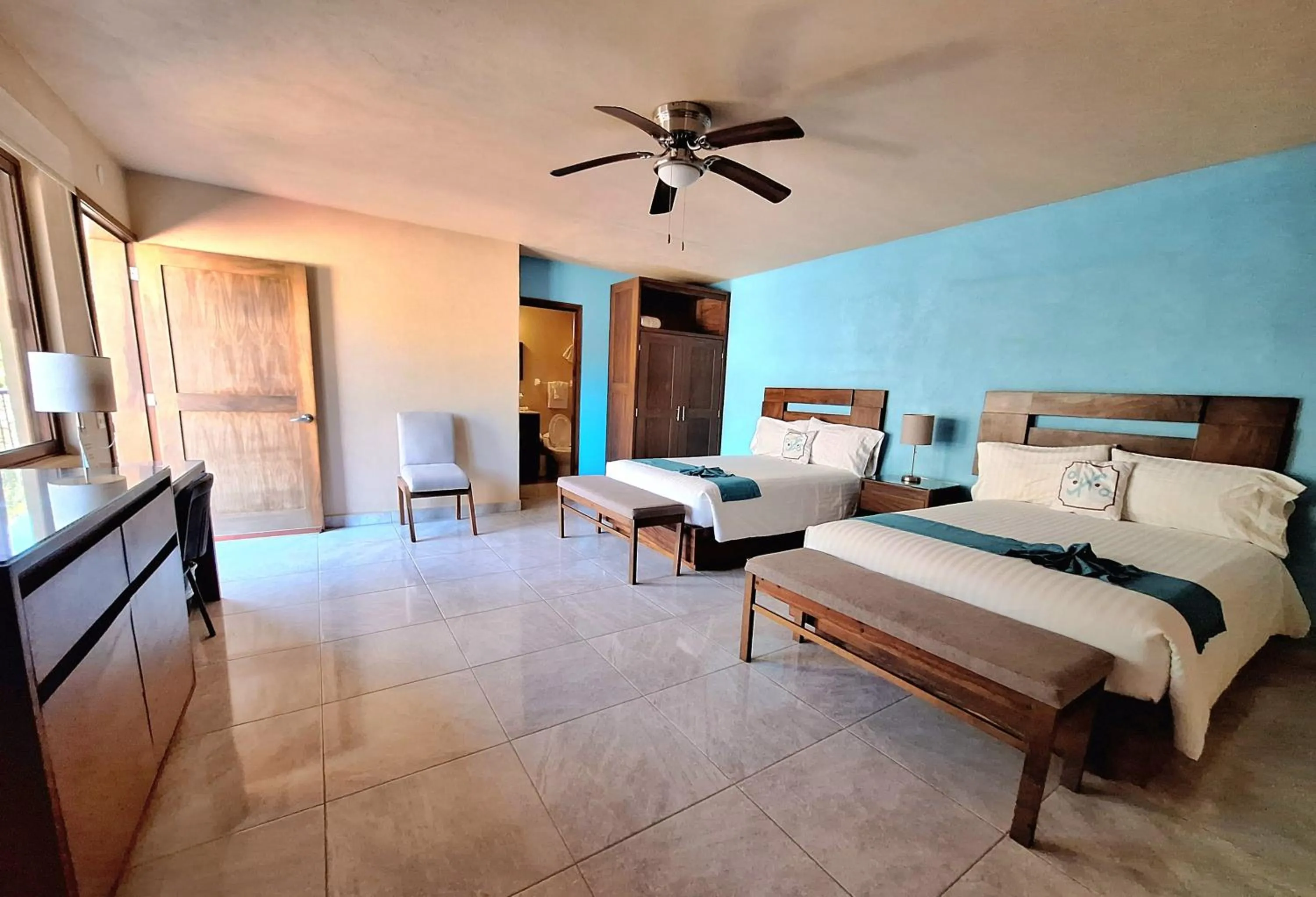 Bed in Pacific Inn hotel