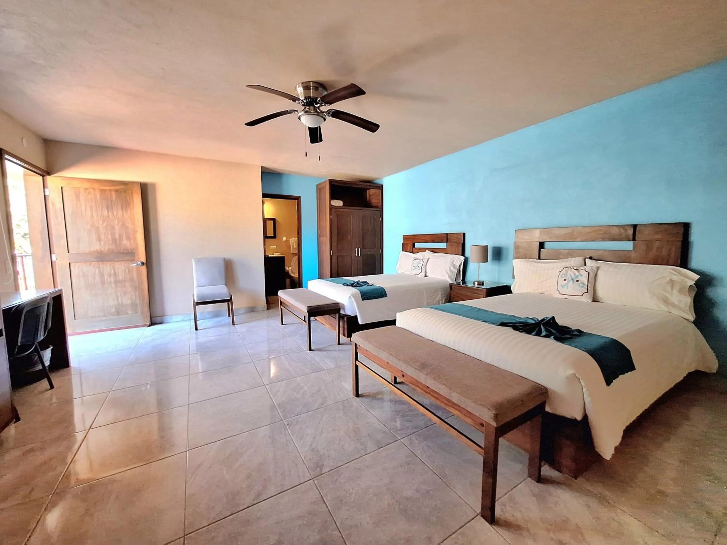 Bed in Pacific Inn hotel