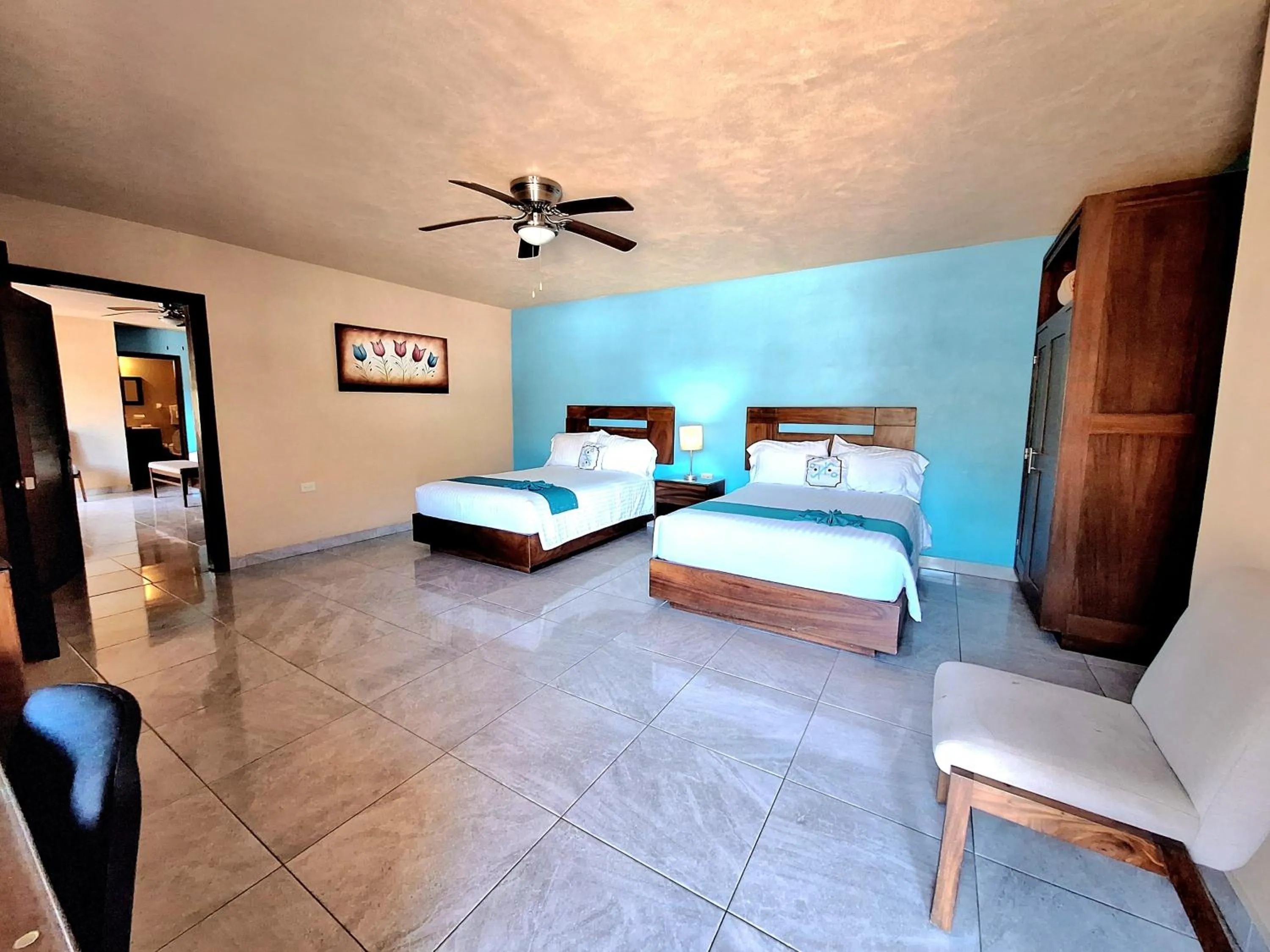 Bed in Pacific Inn hotel