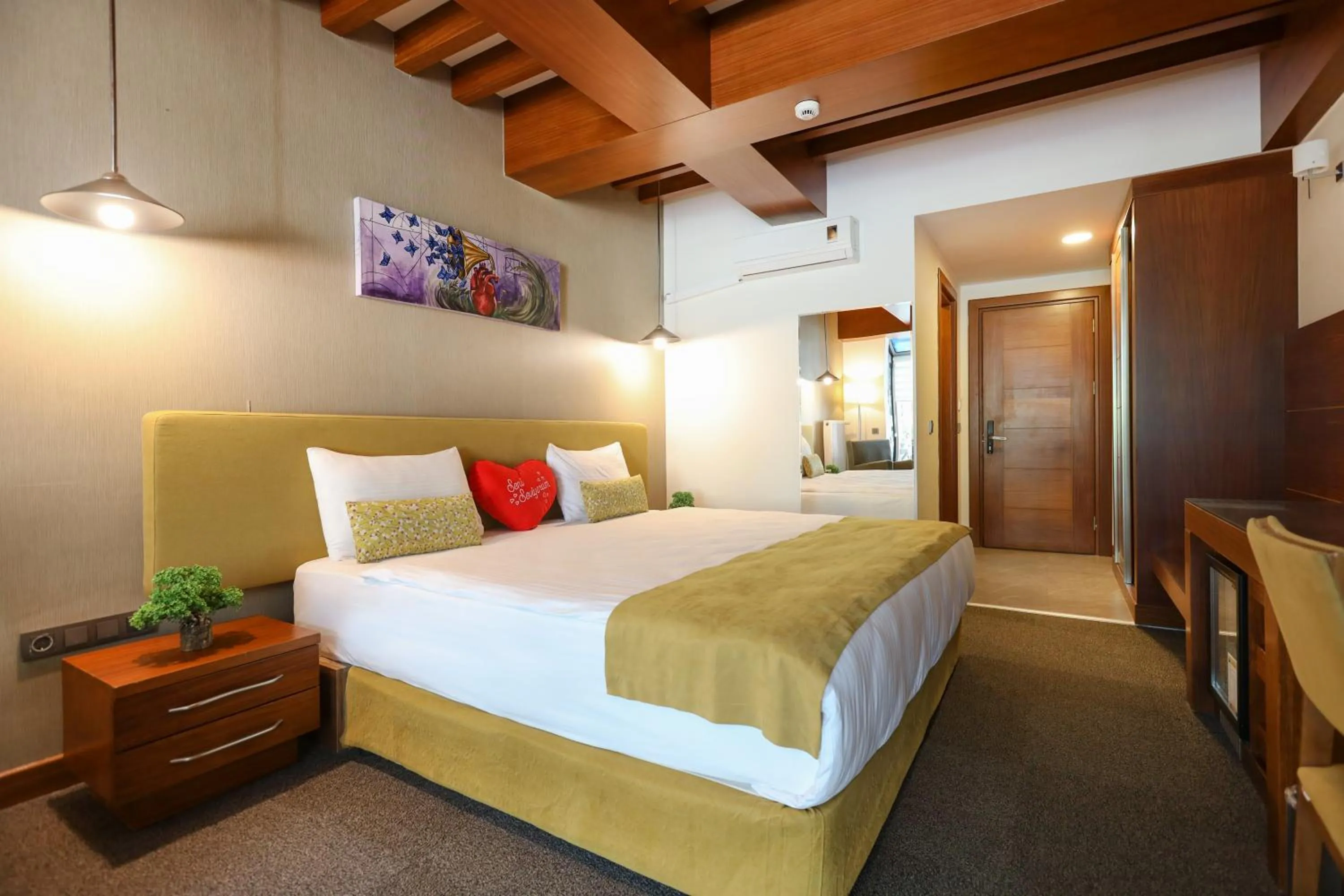 Bed in Abant Aden Boutique Hotel & Spa