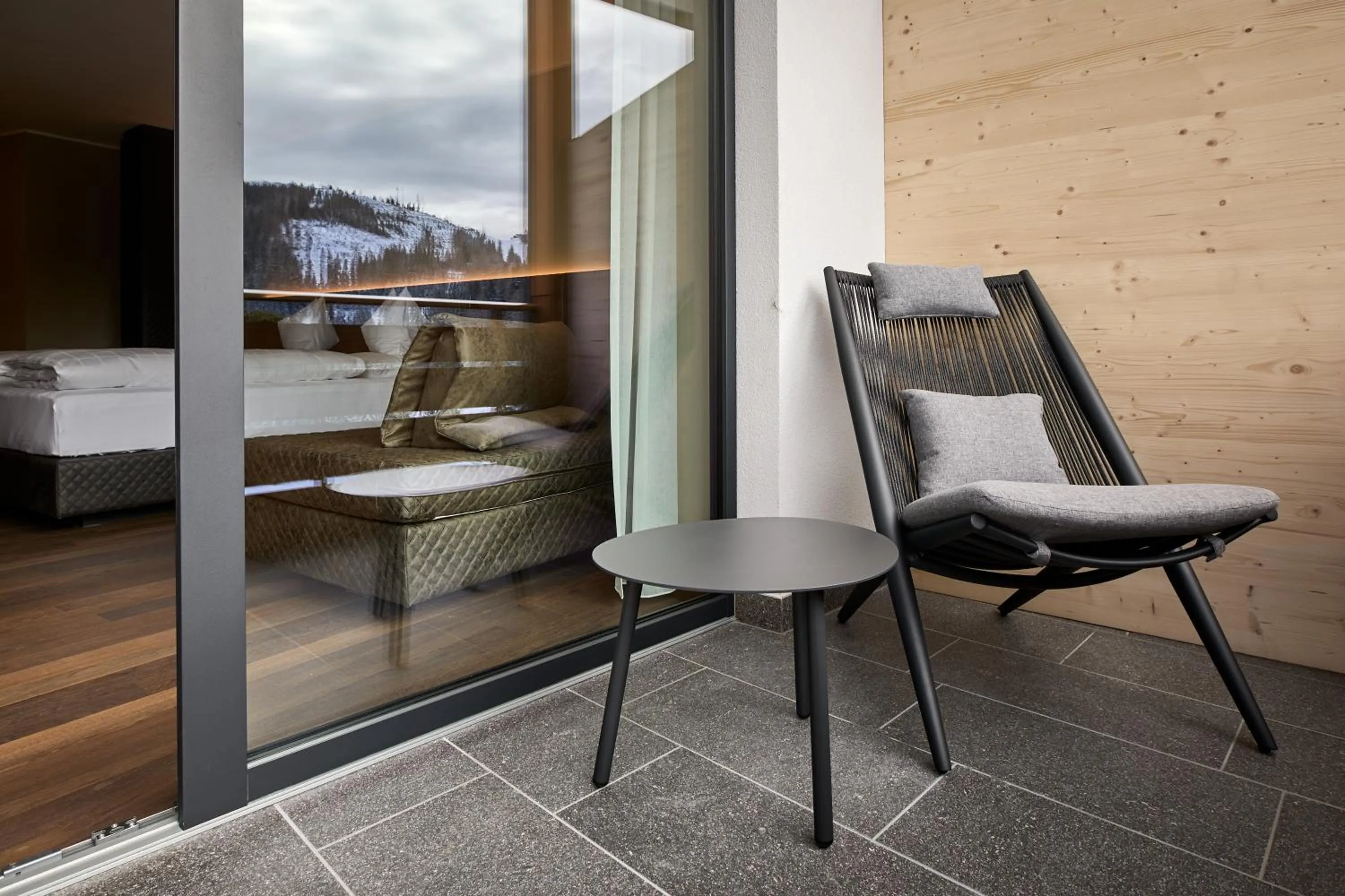 Balcony/Terrace in Hotel DAS ROYAL in Obereggen