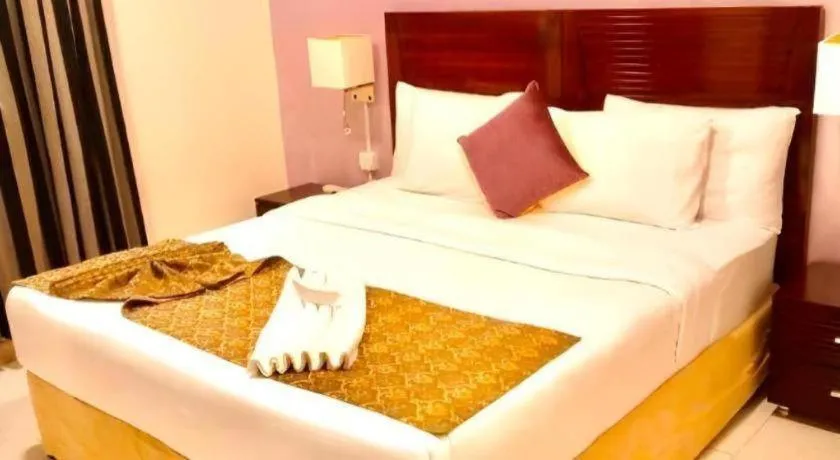 Bed in Lotus Furnished Hotel Apartments LLC. Ajman
