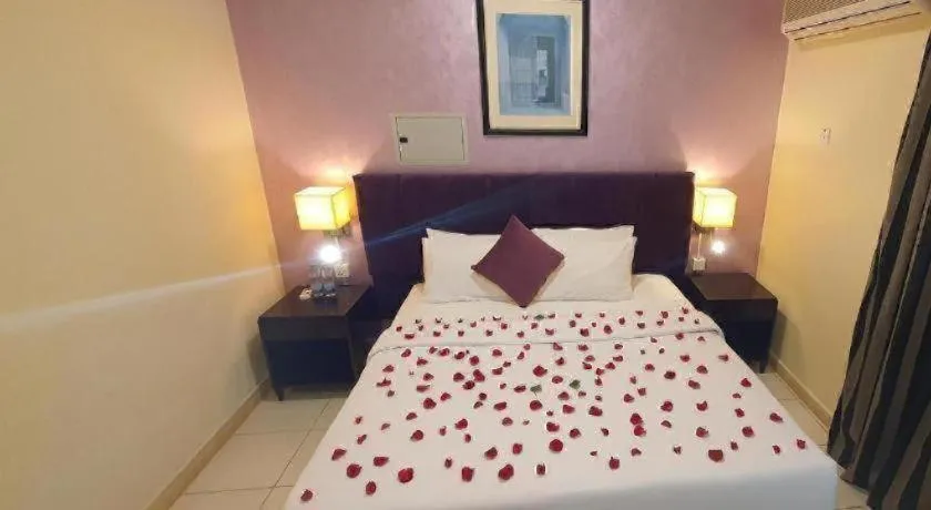 Bed in Lotus Furnished Hotel Apartments LLC. Ajman