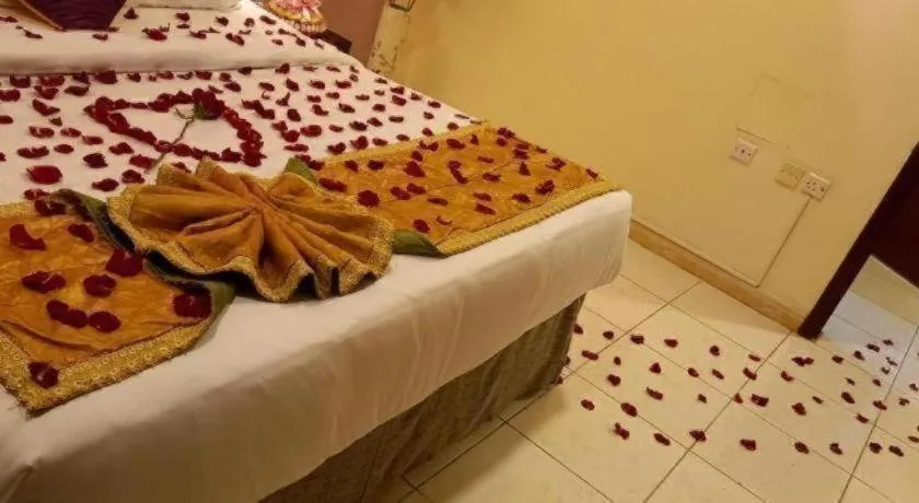 Bed in Lotus Furnished Hotel Apartments LLC. Ajman