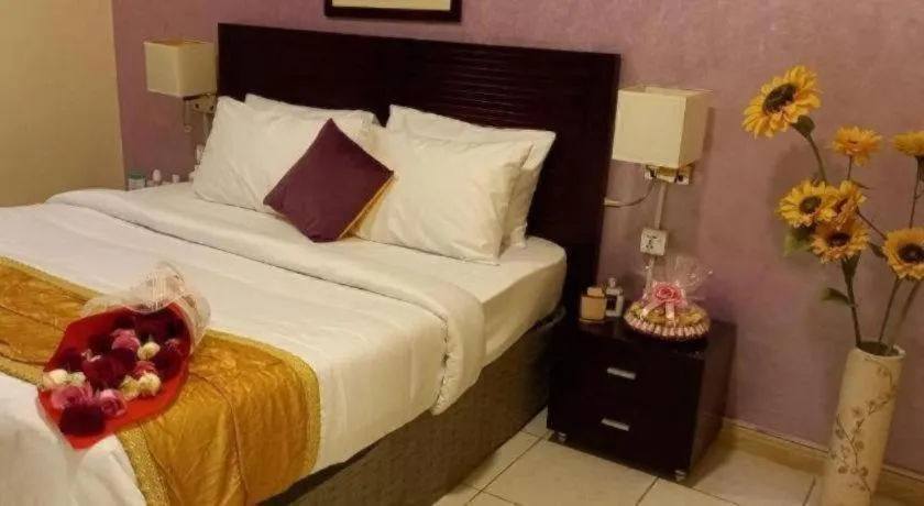 Bed in Lotus Furnished Hotel Apartments LLC. Ajman
