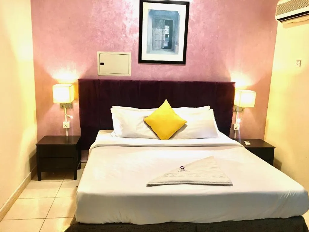 Bed in Lotus Furnished Hotel Apartments LLC. Ajman