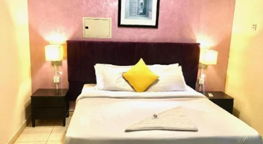 Bed in Lotus Furnished Hotel Apartments LLC. Ajman