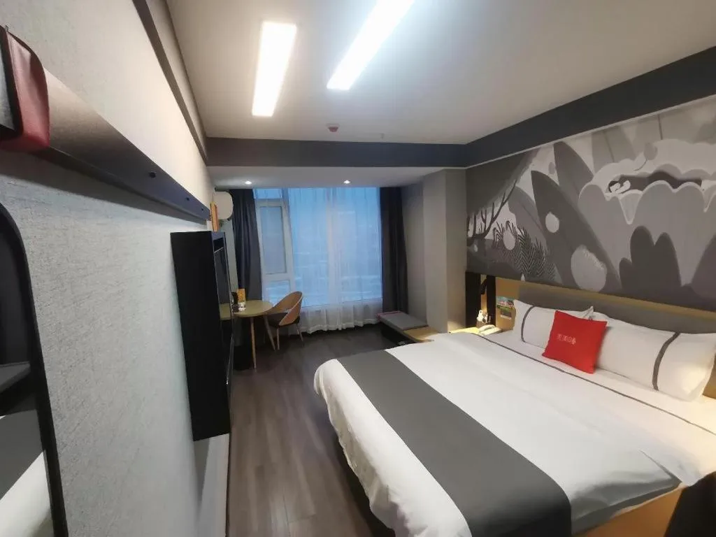 Bed in Thank Hotel Shanxi Lvliang Zhongyang County North Fengcheng Street
