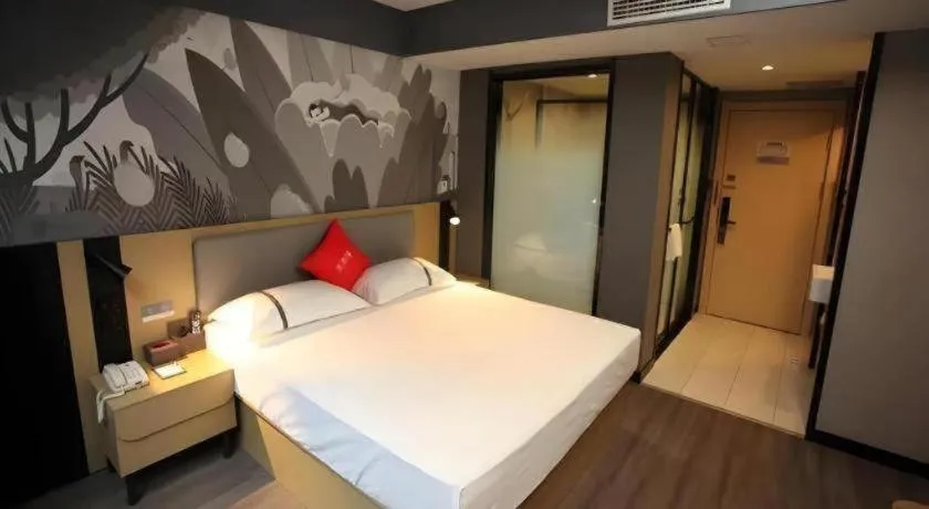 Bed in Thank Hotel Shanxi Lvliang Zhongyang County North Fengcheng Street