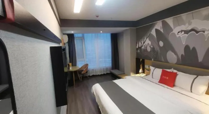 Bed in Thank Hotel Shanxi Lvliang Zhongyang County North Fengcheng Street
