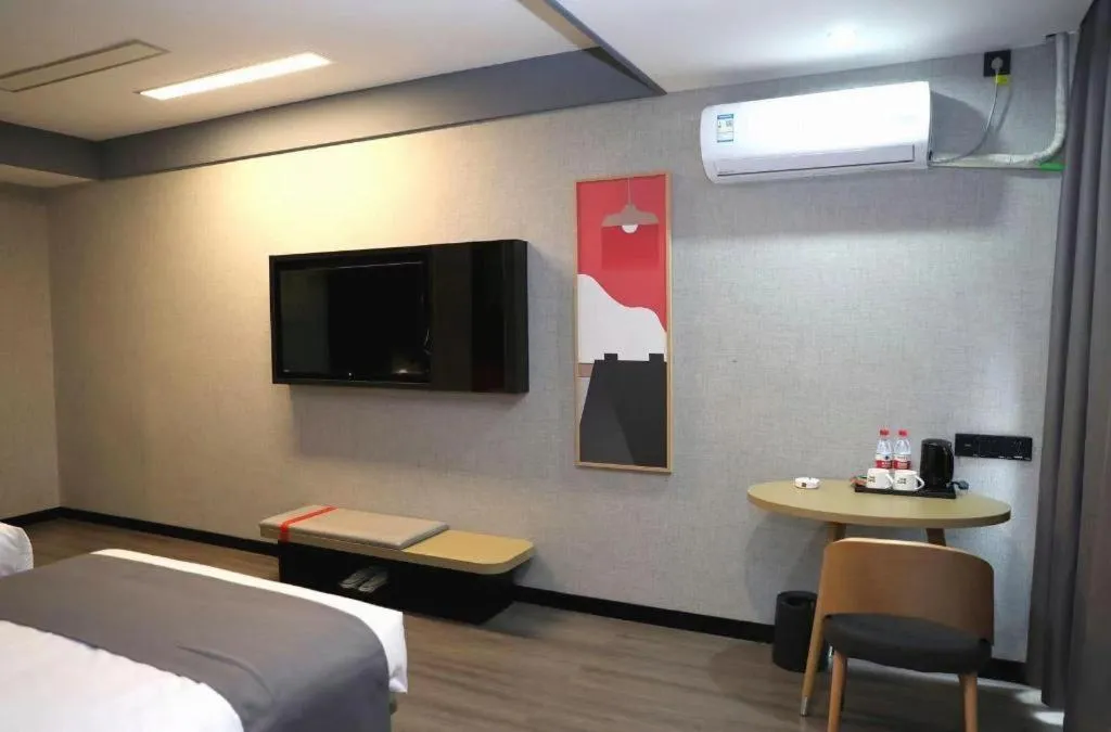 Bed in Thank Hotel Shanxi Lvliang Zhongyang County North Fengcheng Street