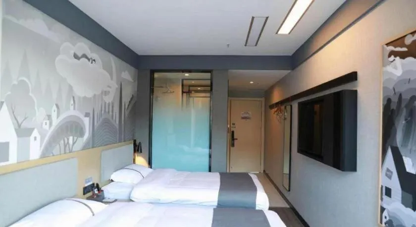 Bed in Thank Hotel Shanxi Lvliang Zhongyang County North Fengcheng Street