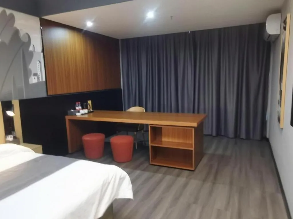 Bed in Thank Hotel Shanxi Lvliang Zhongyang County North Fengcheng Street