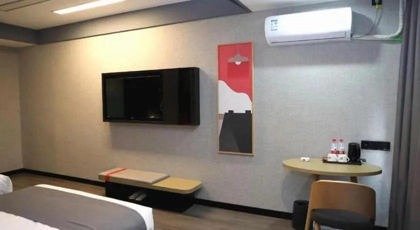 Bed in Thank Hotel Shanxi Lvliang Zhongyang County North Fengcheng Street