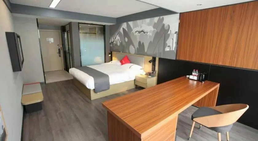 Bed in Thank Hotel Shanxi Lvliang Zhongyang County North Fengcheng Street
