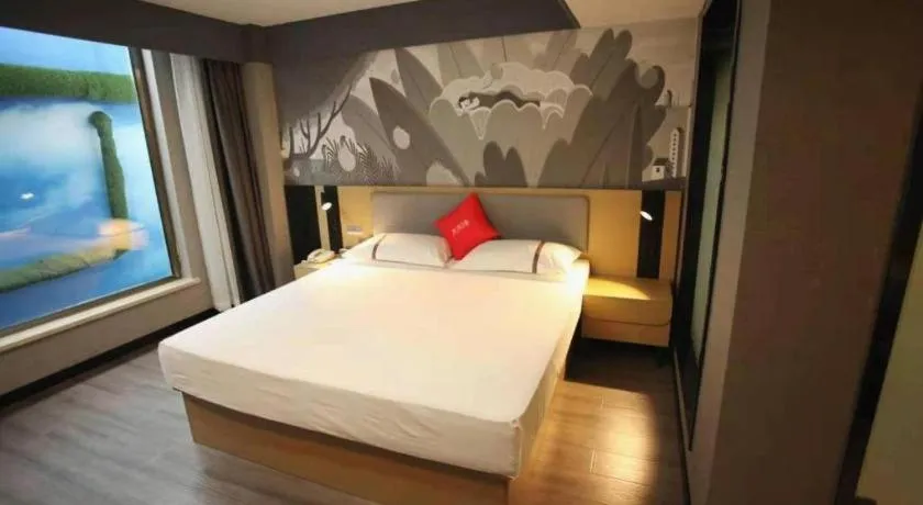 Bed in Thank Hotel Shanxi Lvliang Zhongyang County North Fengcheng Street