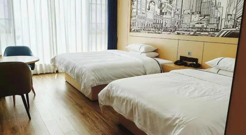 Bed in City Comfort Inn Luzhou Jiangyang District Wancheng International