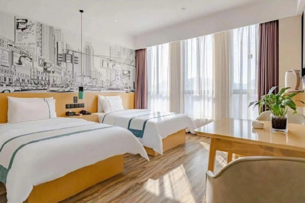 Bed in City Comfort Inn Luzhou Jiangyang District Wancheng International