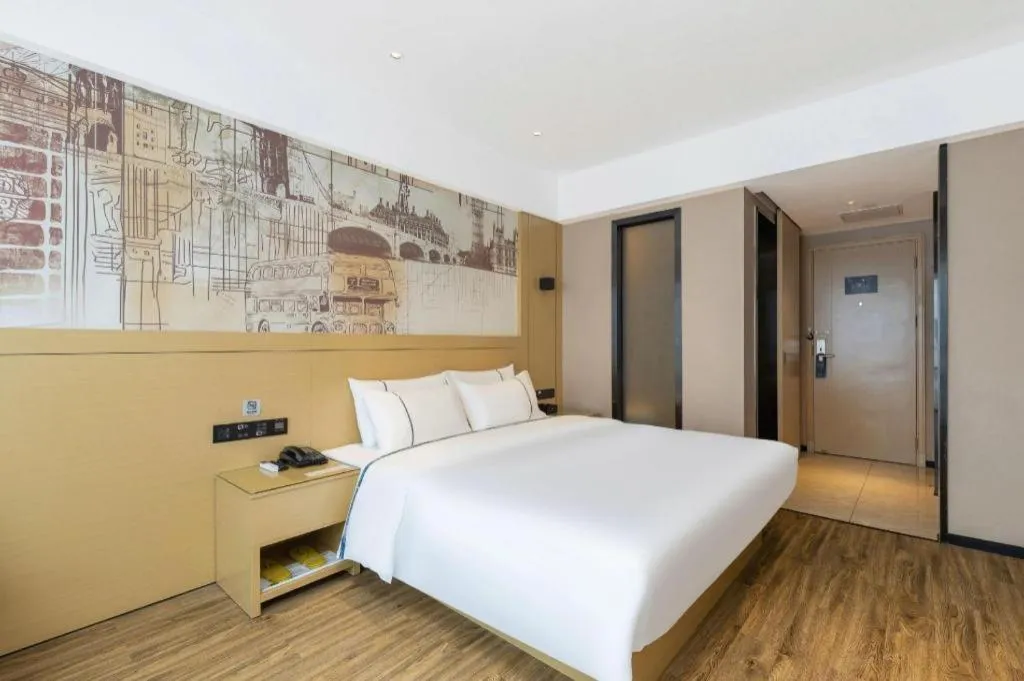 Bed in City Comfort Inn Luzhou Jiangyang District Wancheng International