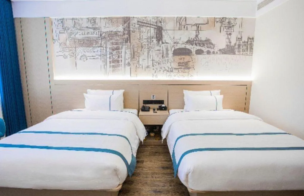 Bed in City Comfort Inn Luzhou Jiangyang District Wancheng International