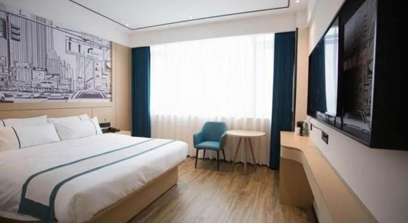 Bed in City Comfort Inn Luzhou Jiangyang District Wancheng International