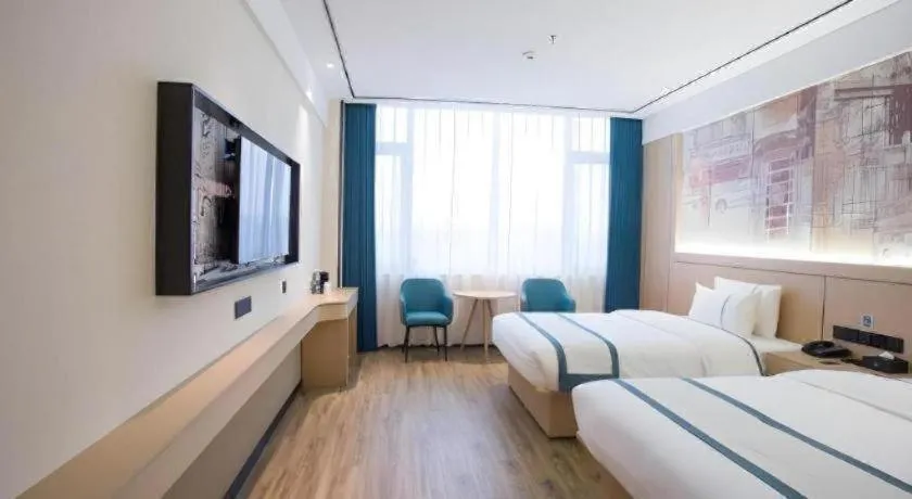 Bed in City Comfort Inn Luzhou Jiangyang District Wancheng International