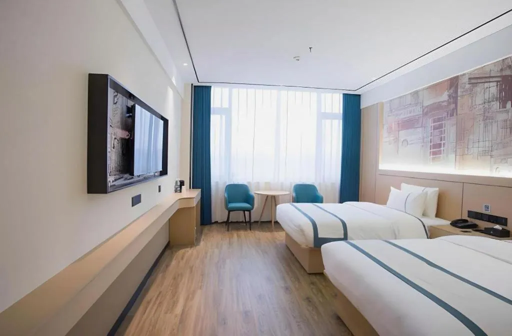 Bed in City Comfort Inn Luzhou Jiangyang District Wancheng International