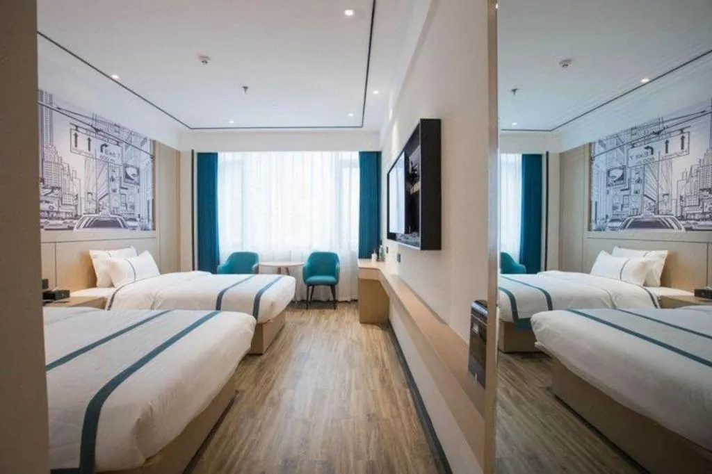 Bed in City Comfort Inn Luzhou Jiangyang District Wancheng International