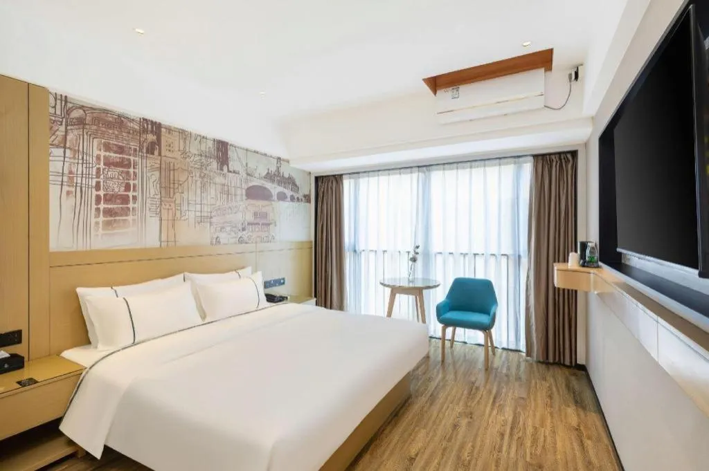 Bed in City Comfort Inn Luzhou Jiangyang District Wancheng International