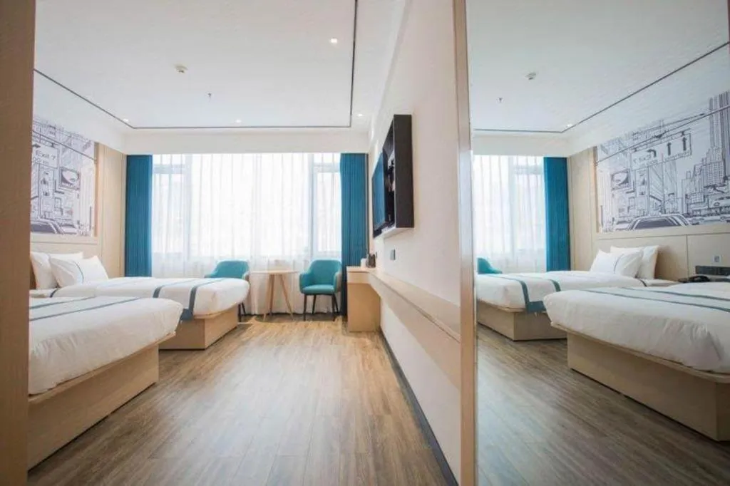 Bed in City Comfort Inn Luzhou Jiangyang District Wancheng International