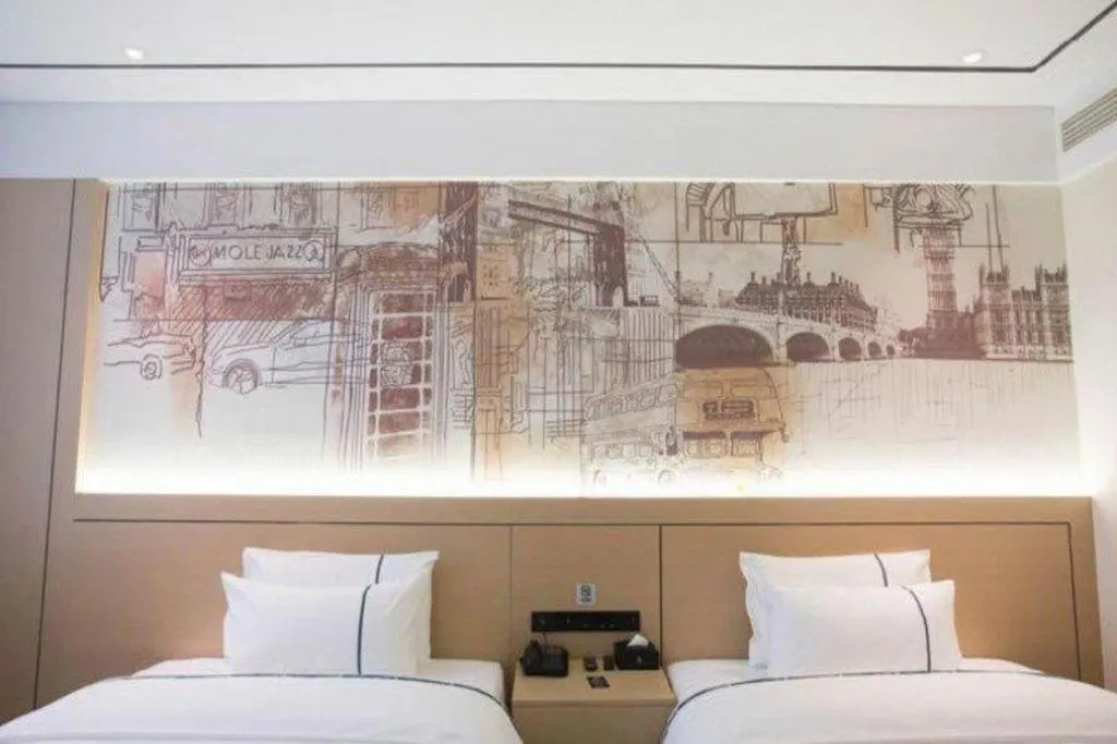 Bed in City Comfort Inn Luzhou Jiangyang District Wancheng International