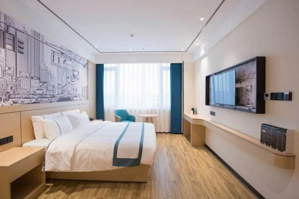 Bed in City Comfort Inn Luzhou Jiangyang District Wancheng International