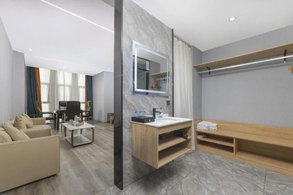 Bed in Borrman Hotel Jiangyin Zhouzhuang