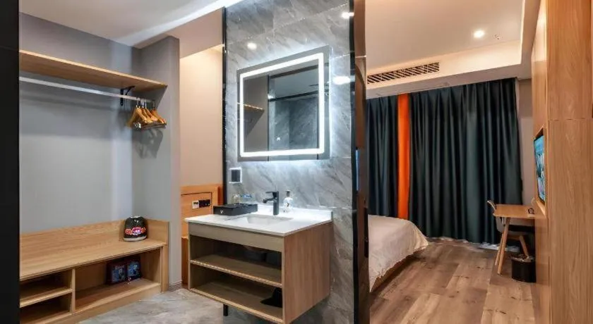 Bed in Borrman Hotel Jiangyin Zhouzhuang