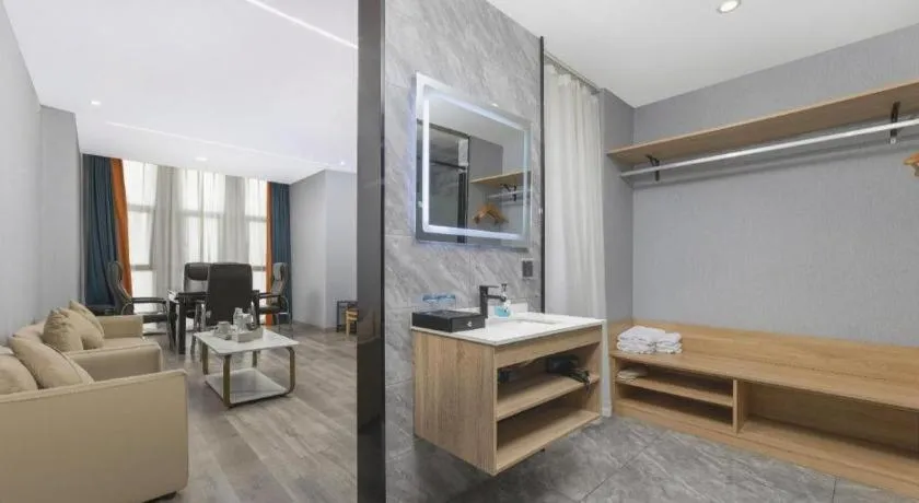 Bed in Borrman Hotel Jiangyin Zhouzhuang