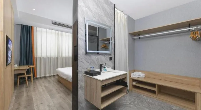 Bed in Borrman Hotel Jiangyin Zhouzhuang