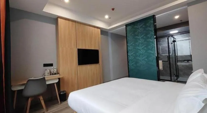 Bed in Borrman Hotel Jiangyin Zhouzhuang