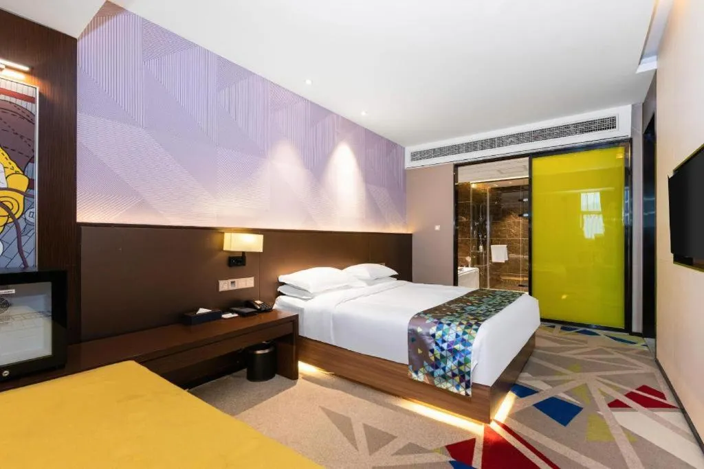Bed in Borrman Hotel Wuhan Hankou Railway Station Metro Station