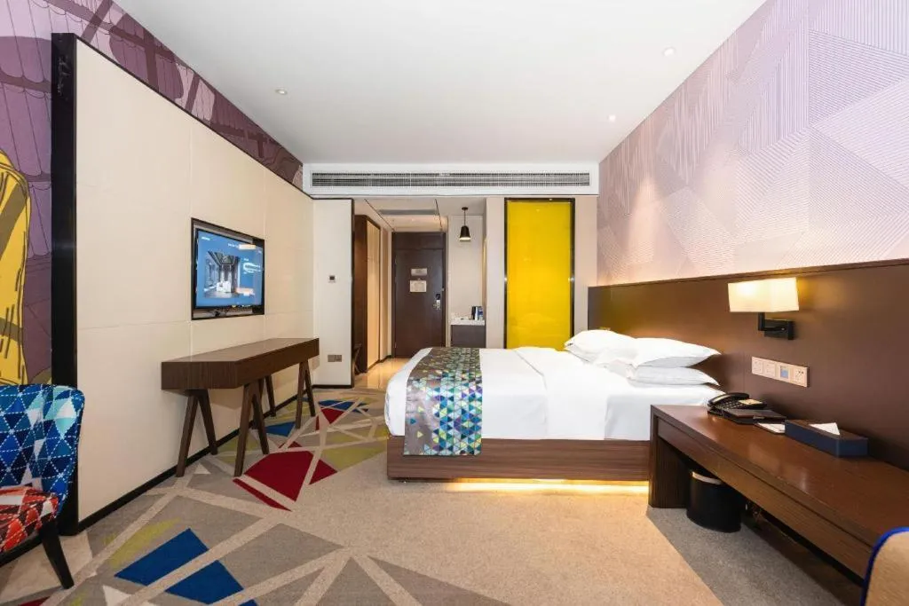 Bed in Borrman Hotel Wuhan Hankou Railway Station Metro Station