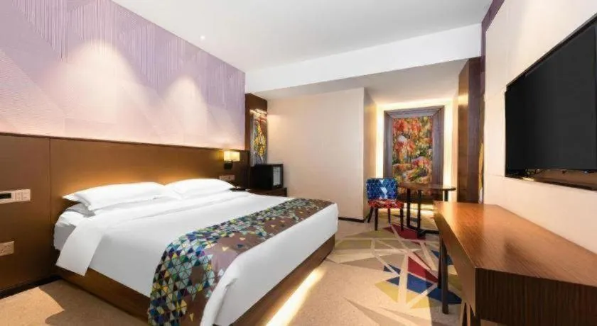 Bed in Borrman Hotel Wuhan Hankou Railway Station Metro Station