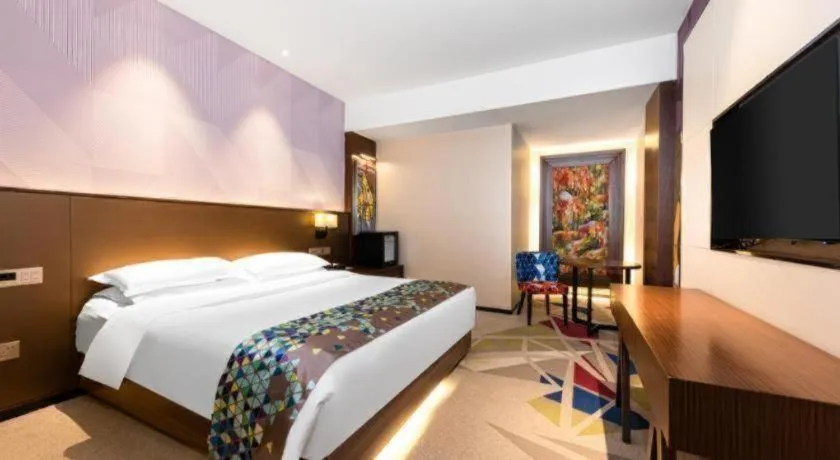 Bed in Borrman Hotel Wuhan Hankou Railway Station Metro Station